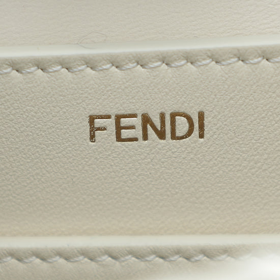 Fendi Cream Peekaboo Iseeu Decorative Stitching Regular Medium Bag