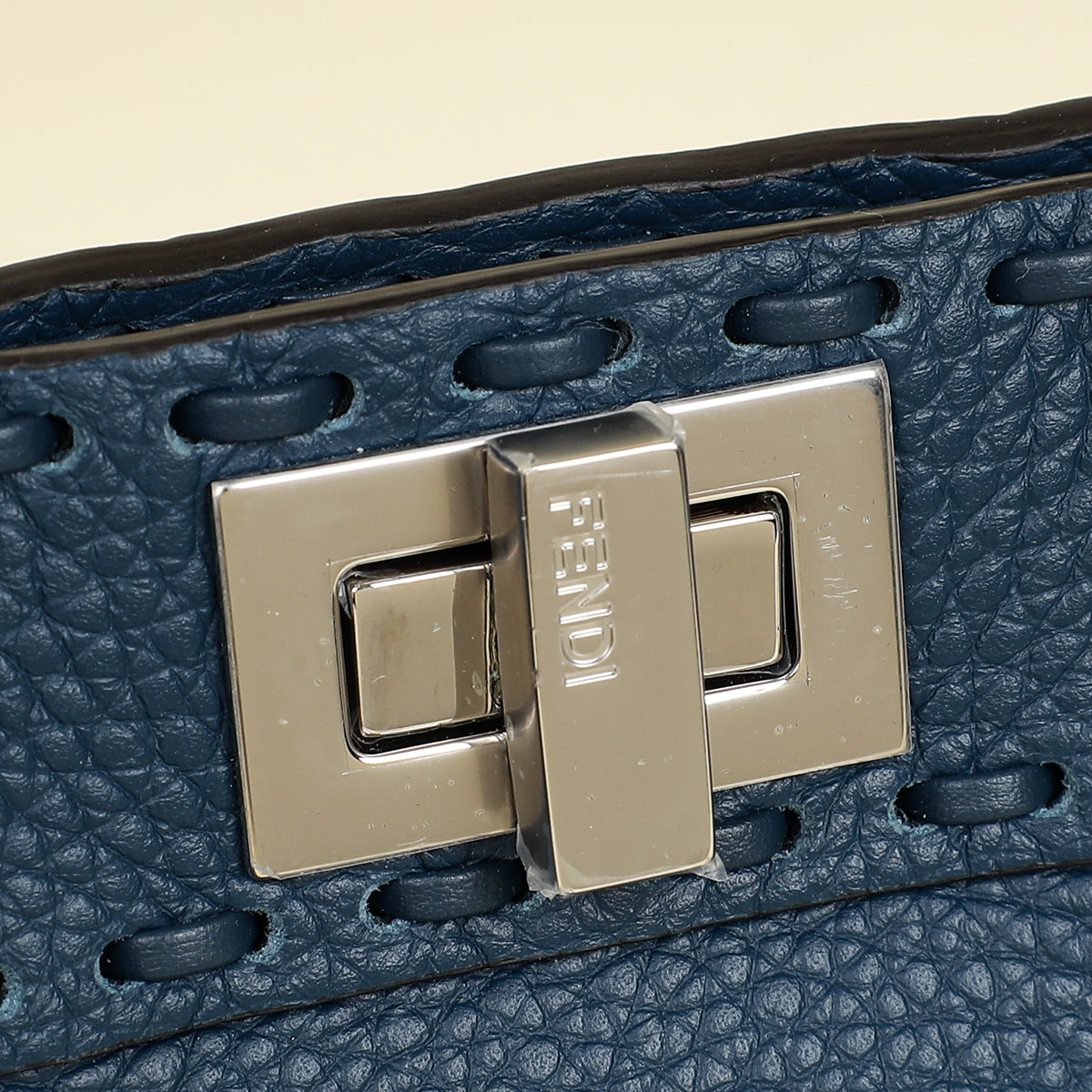 Fendi Dark Teal Selleria Mini Peekaboo Bag-Fendi-THE CLOSET