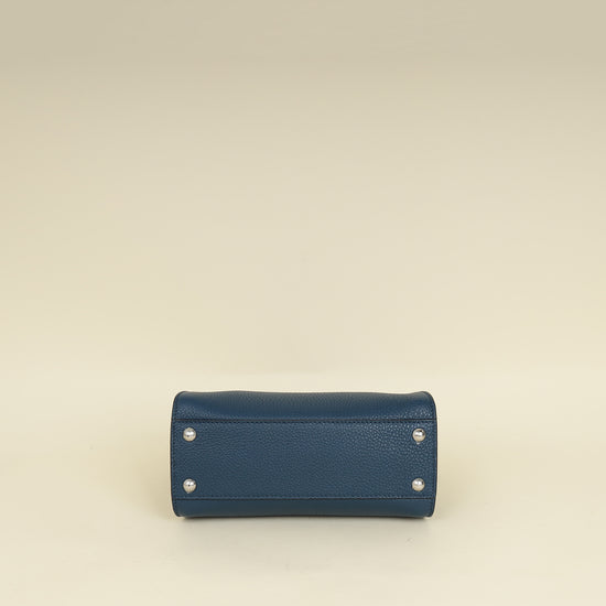 Fendi Dark Teal Selleria Mini Peekaboo Bag-Fendi-THE CLOSET