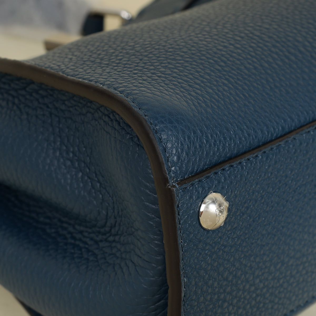 Fendi Dark Teal Selleria Mini Peekaboo Bag-Fendi-THE CLOSET