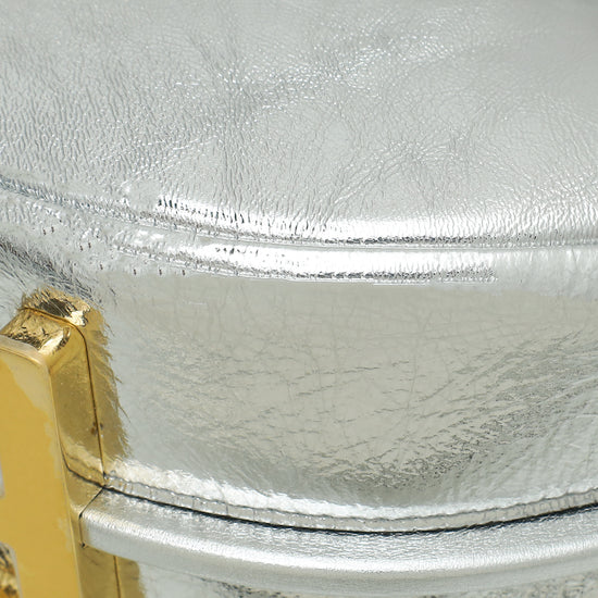 Fendi Silver Fendigraphy Metallic Small Bag