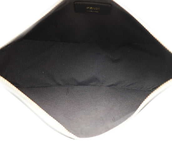 Fendi Silver Fendigraphy Metallic Small Bag