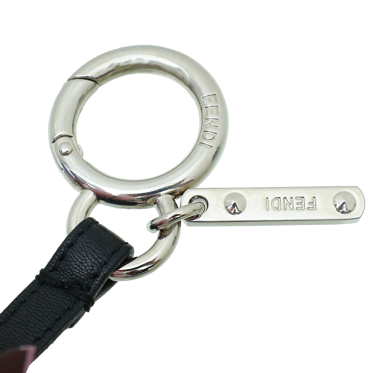 Fendi Tricolor Pineapple Fur Leather Bag Charm-Fendi-THE CLOSET