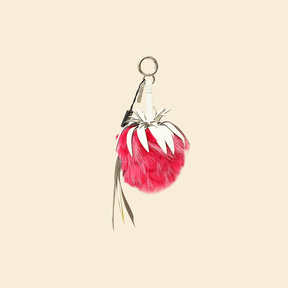 Fendi Bicolor Fruits Pineapple Fox Bag Charm-Fendi-THE CLOSET