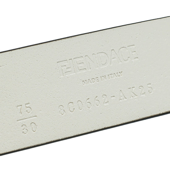 Fendi White X Versace Fendace Belt 30