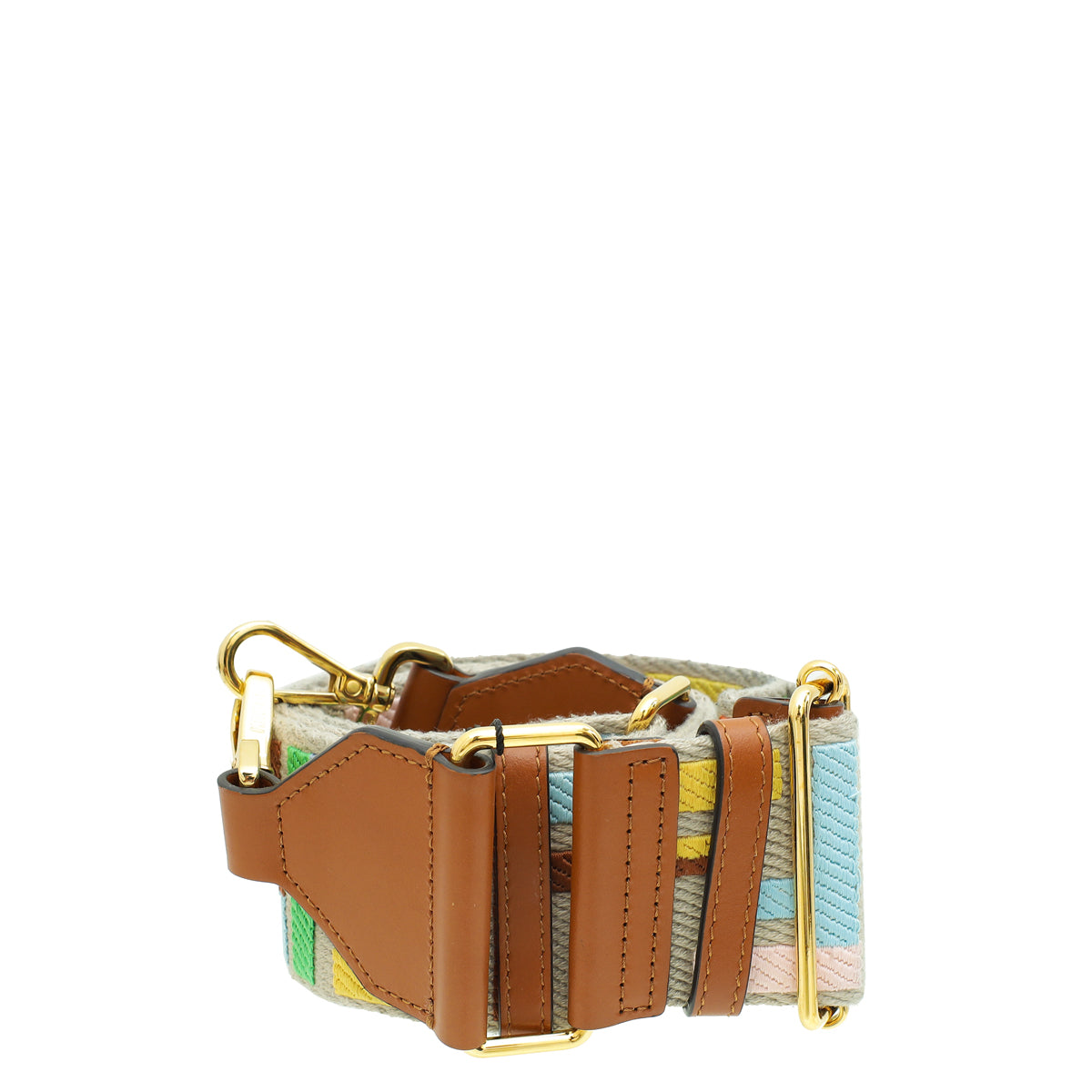 Fendi Multicolor Strap You FF jacquard Webbing Bag Strap-Fendi-THE CLOSET