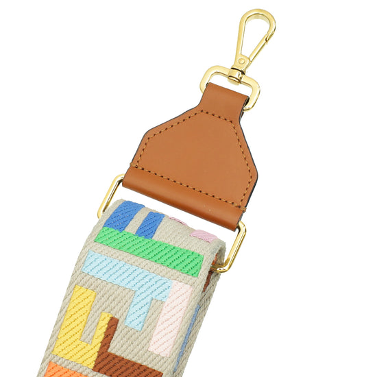 Fendi Multicolor Strap You FF jacquard Webbing Bag Strap