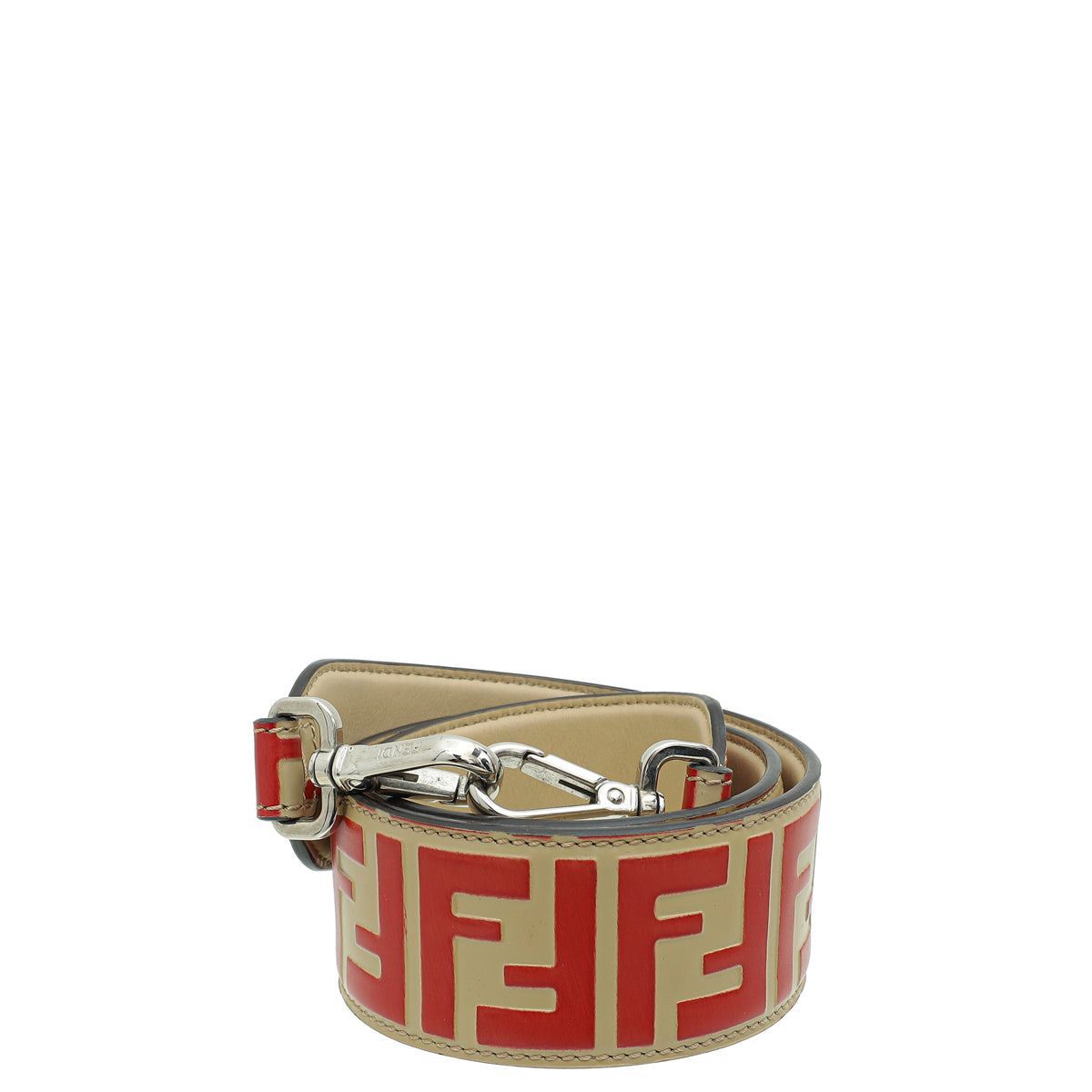 Fendi Bicolor FF Embossed Strap You Bag Shoulder Strap-Fendi-THE CLOSET