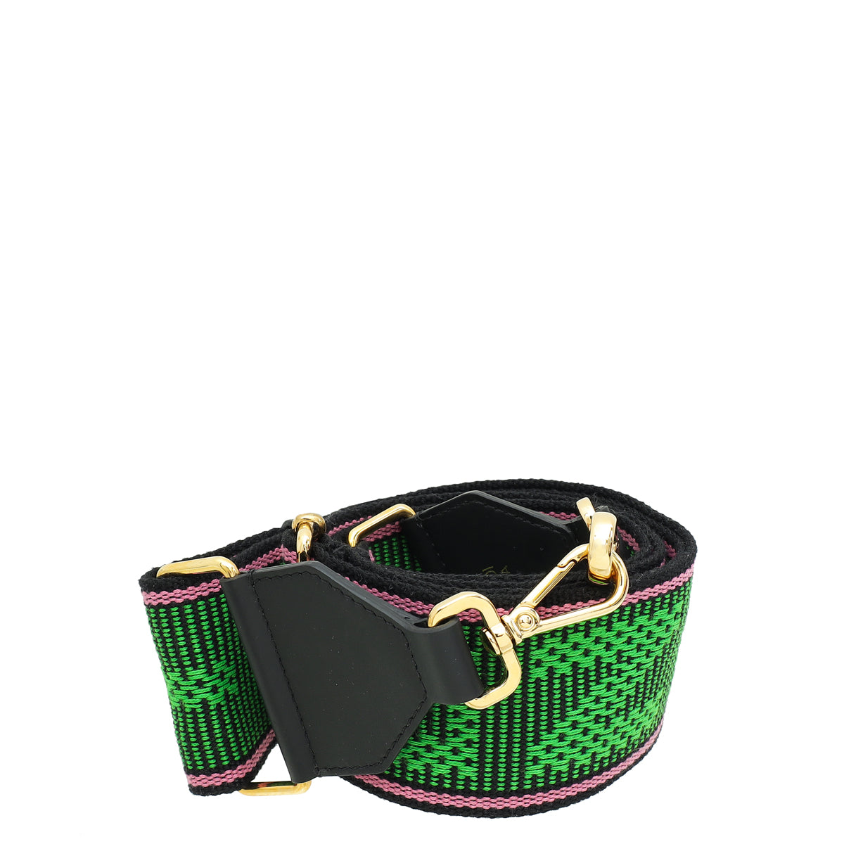 Fendi Green Multicolor Strap You Jacquard Adjustable Shoulder Bag Strap-Fendi-THE CLOSET