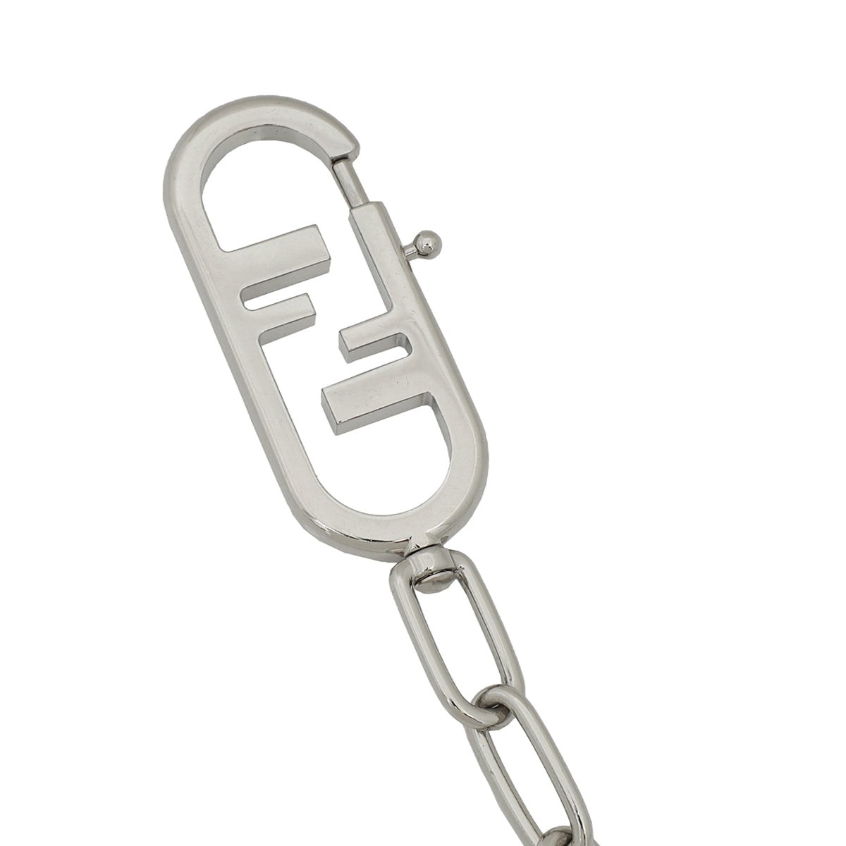 Fendi Silver FF Chain Links Shoulder Strap