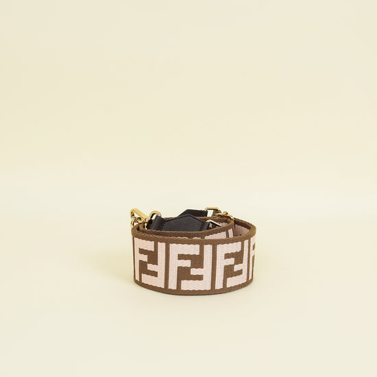Fendi Bicolor Strap You FF Jacquard Webbing Bag Strap