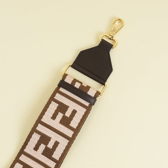 Fendi Bicolor Strap You FF Jacquard Webbing Bag Strap