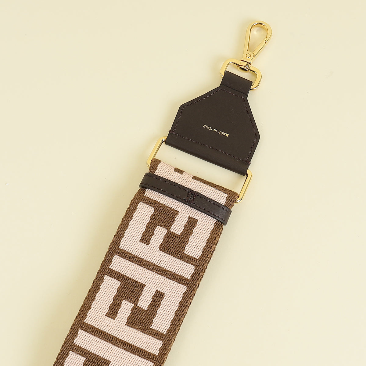 Fendi Bicolor Strap You FF Jacquard Webbing Bag Strap