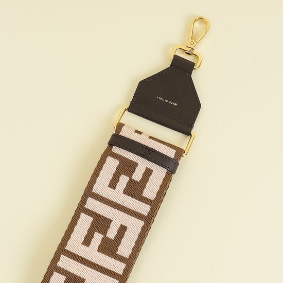 Fendi Bicolor Strap You FF Jacquard Webbing Bag Strap