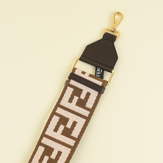 Fendi Bicolor Strap You FF Jacquard Webbing Bag Strap