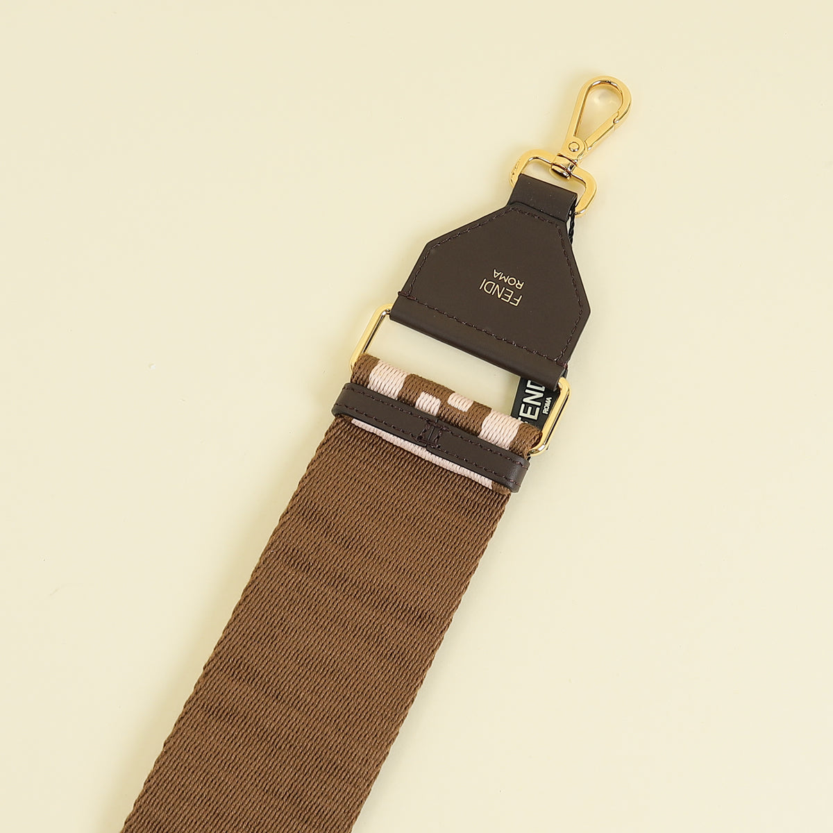 Fendi Bicolor Strap You FF Jacquard Webbing Bag Strap