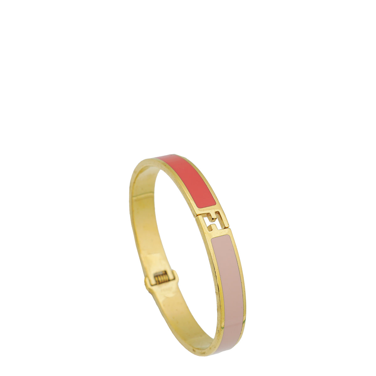 Fendi 'The Fendista' bangle Pink and Yellow Calfskin Leather Metal Bangle  Bracelet: Buy Online at Best Price in UAE - Amazon.ae