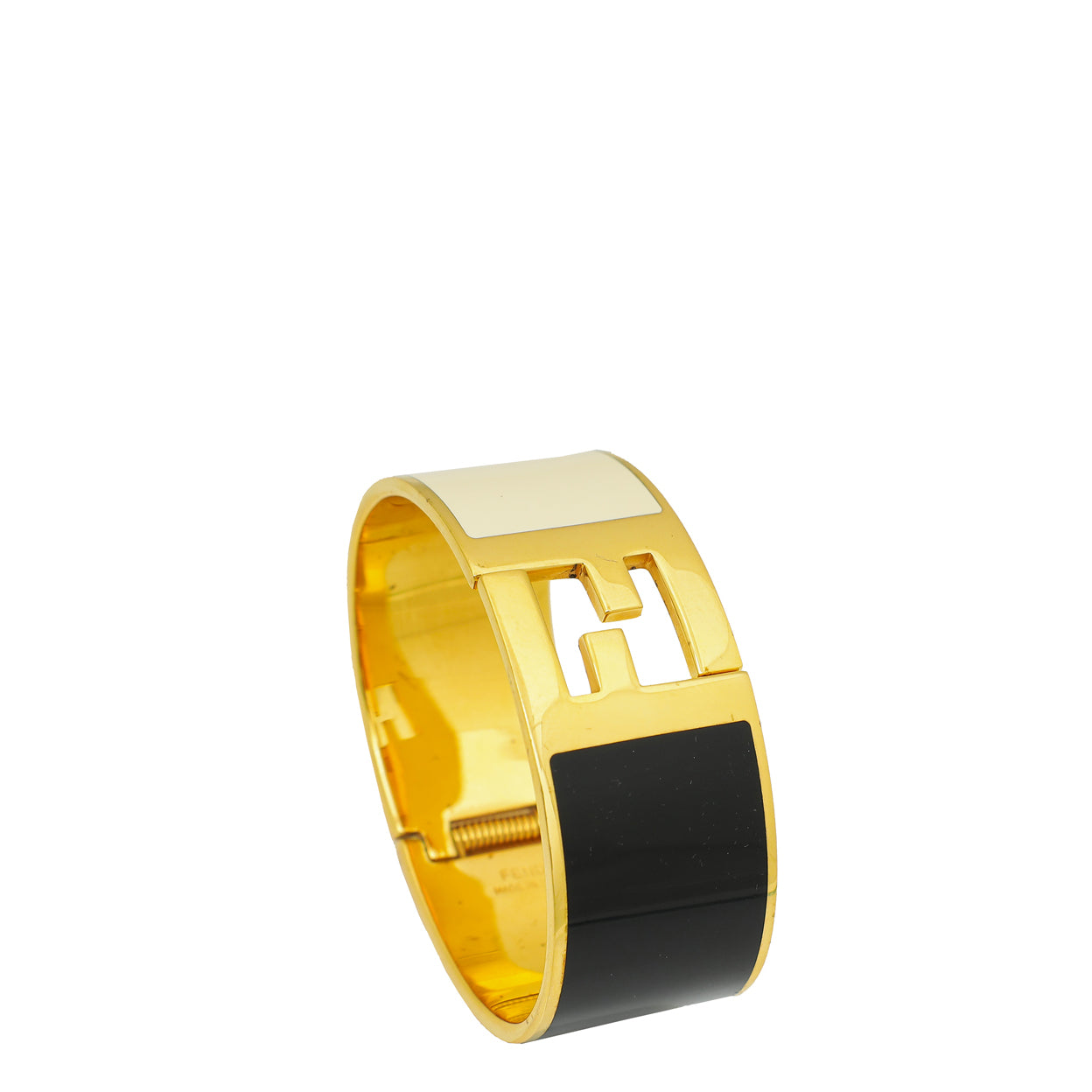Fendi Bicolor Wide Fendista 24mm Medium Bangle-Fendi-THE CLOSET