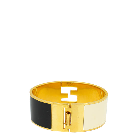 Fendi Bicolor Wide Fendista 24mm Medium Bangle