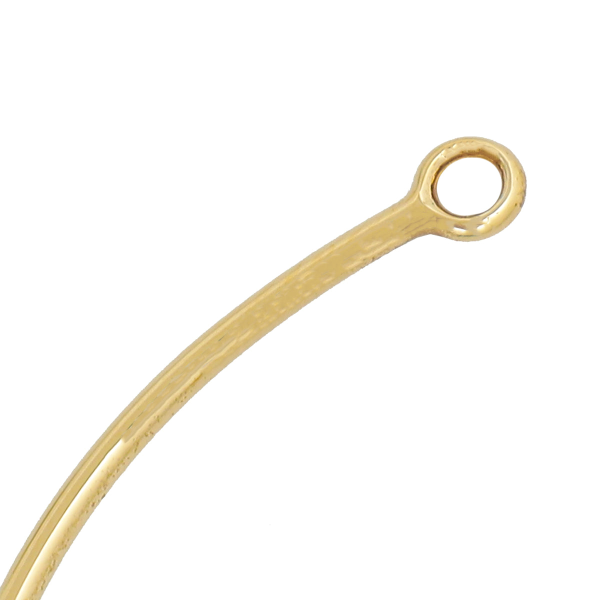 Fendi Gold Tone F Is Logo Narrow Small Bangle