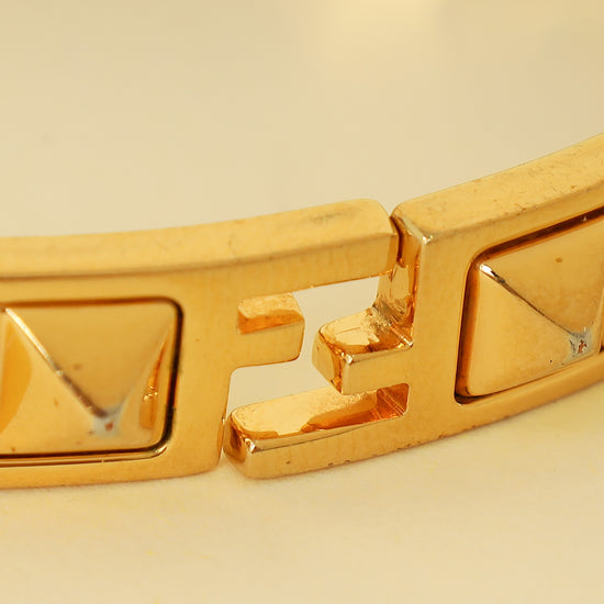 Fendi Gold FF Fendista Bangle