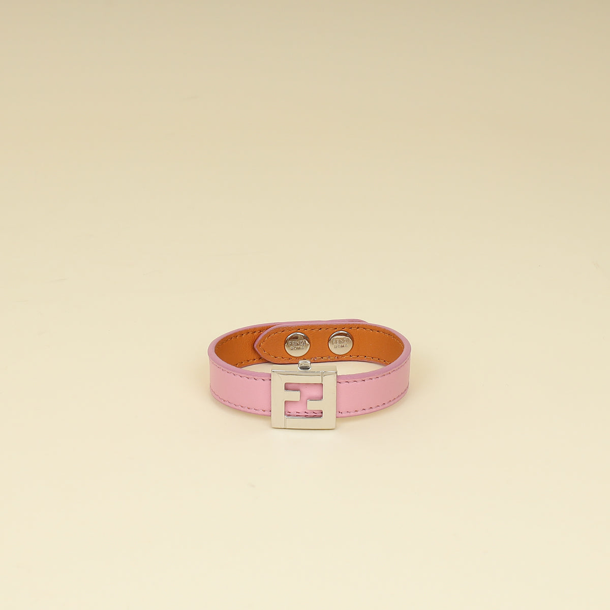 Fendi Bicolor Vitello Elite FF Reversible Bracelet-Fendi-THE CLOSET