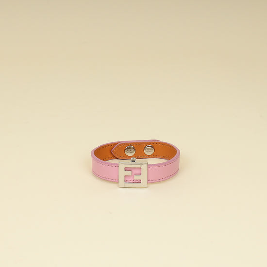 Fendi Bicolor Vitello Elite FF Reversible Bracelet-Fendi-THE CLOSET