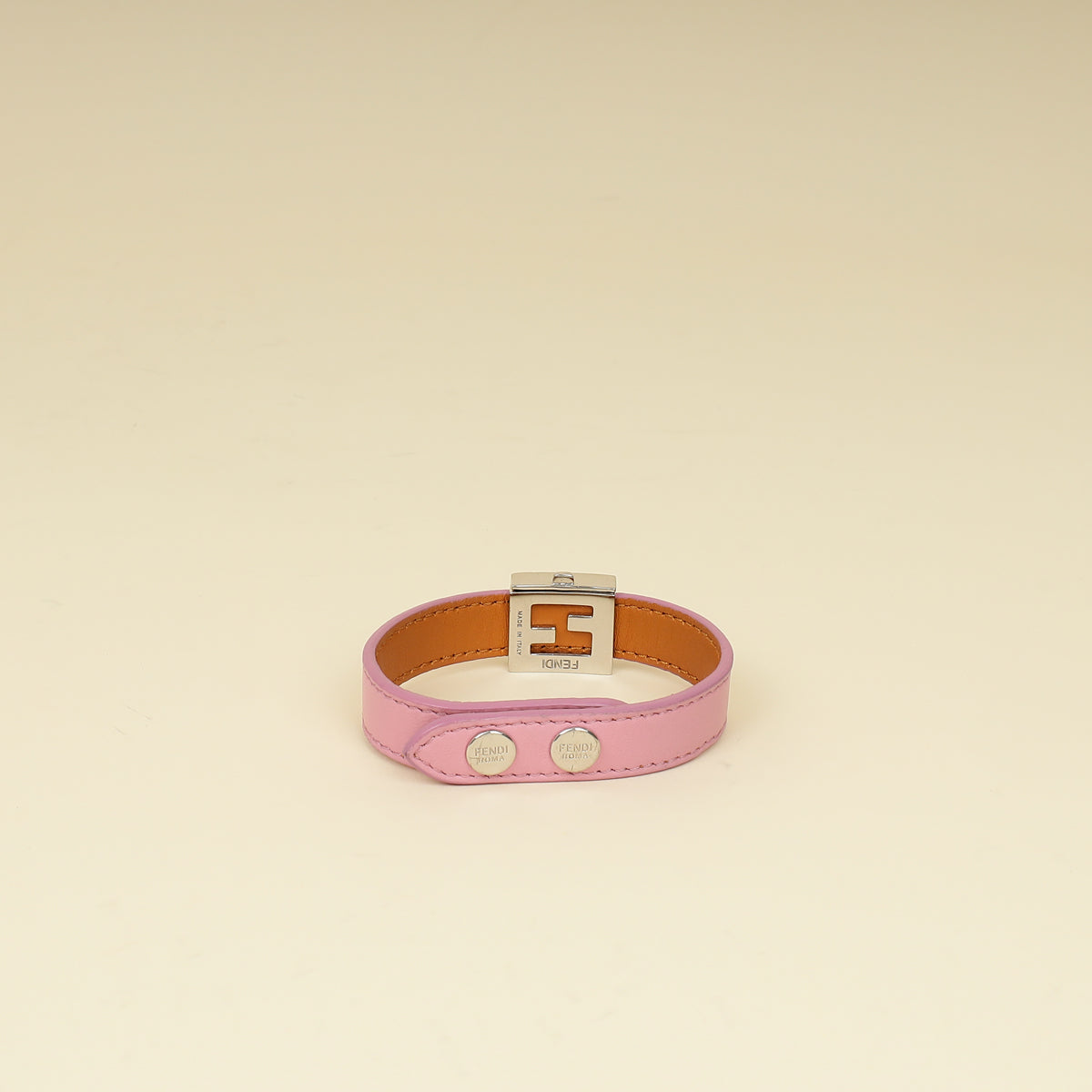 Fendi Bicolor Vitello Elite FF Reversible Bracelet-Fendi-THE CLOSET