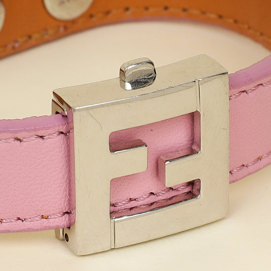 Fendi Bicolor Vitello Elite FF Reversible Bracelet-Fendi-THE CLOSET