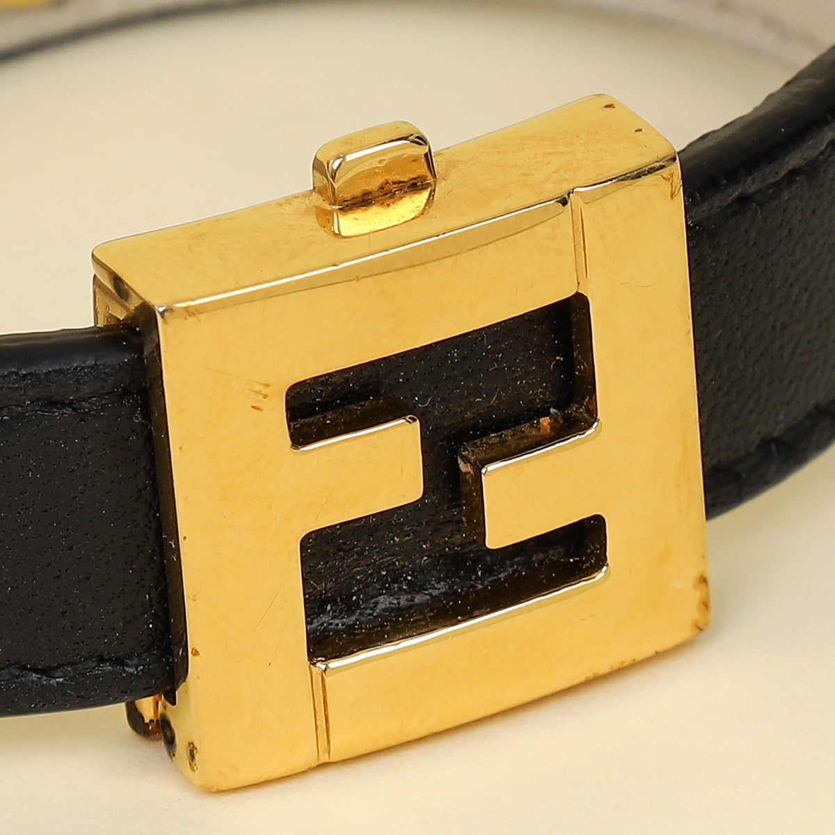 Fendi Bicolor Vitello Elite FF Reversible Bracelet-Fendi-THE CLOSET