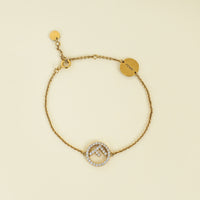 Fendi Gold Finish Metal F Is Fendi Bracelet
