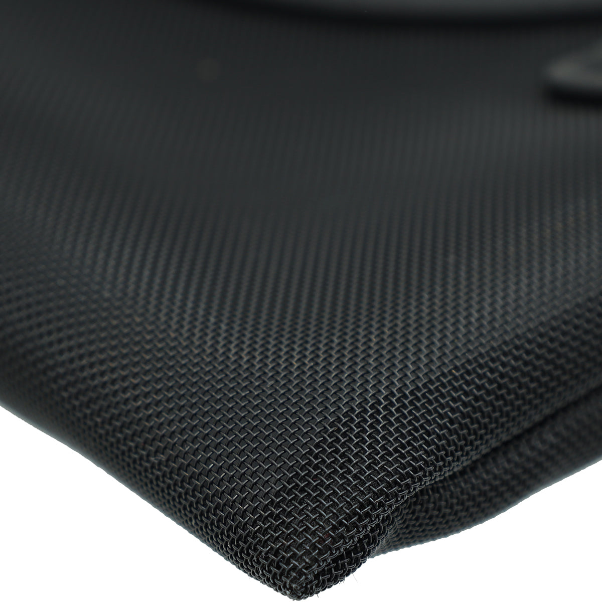 Fendi Black Logo Mesh Wristlet Pouch-Fendi-THE CLOSET