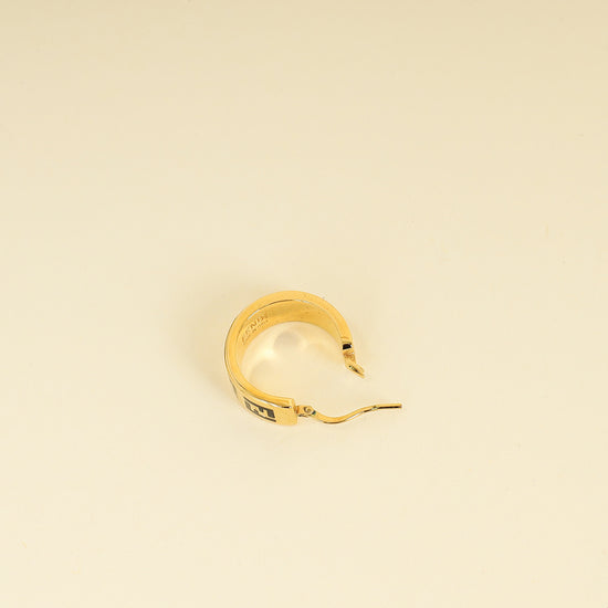 Fendi Black FF Forever Fendi Earrings-Fendi-THE CLOSET