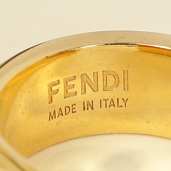 Fendi Black FF Forever Fendi Earrings-Fendi-THE CLOSET