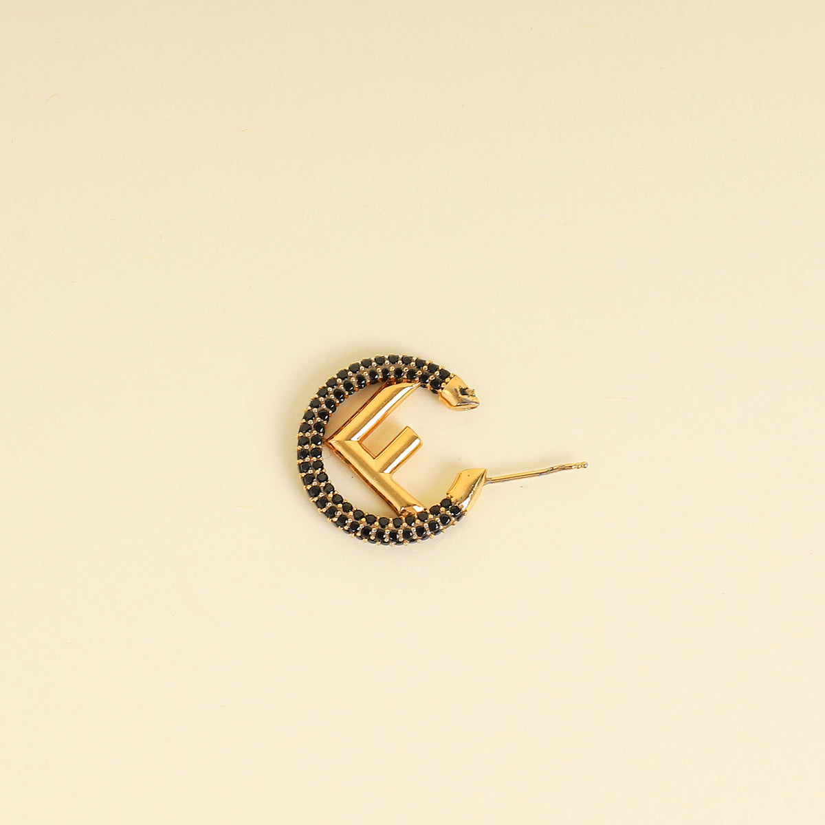 Fendi Gold F is Fendi Crystal Earrings