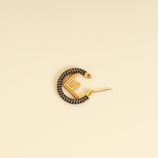 Fendi Gold F is Fendi Crystal Earrings