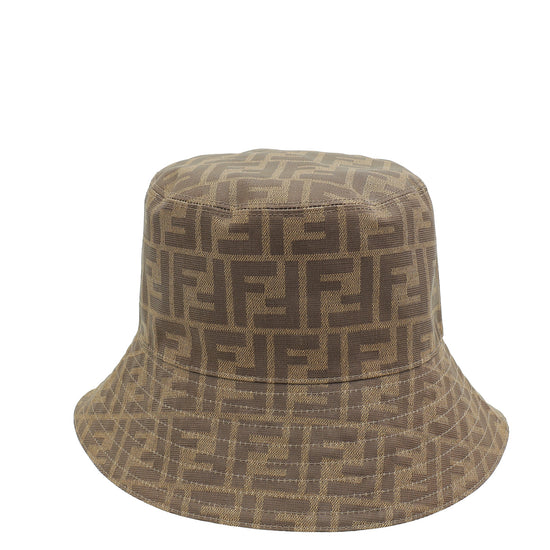 Fendi Brown Reversible Zucca Bucket Hat