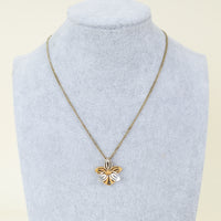 Fendi Bicolor Blossom Pendant Necklace