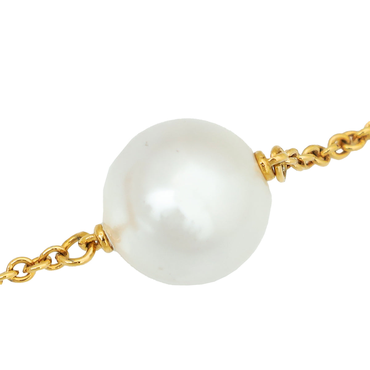 Fendi White F Is Fendi Pearl Necklace