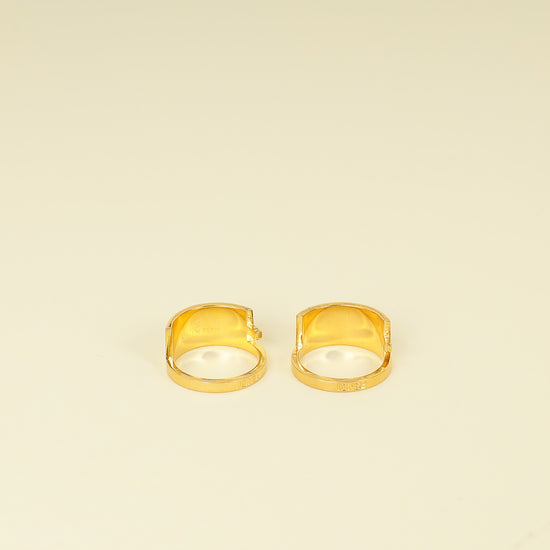 Fendi Bicolor FF Fendista Enamel Ring