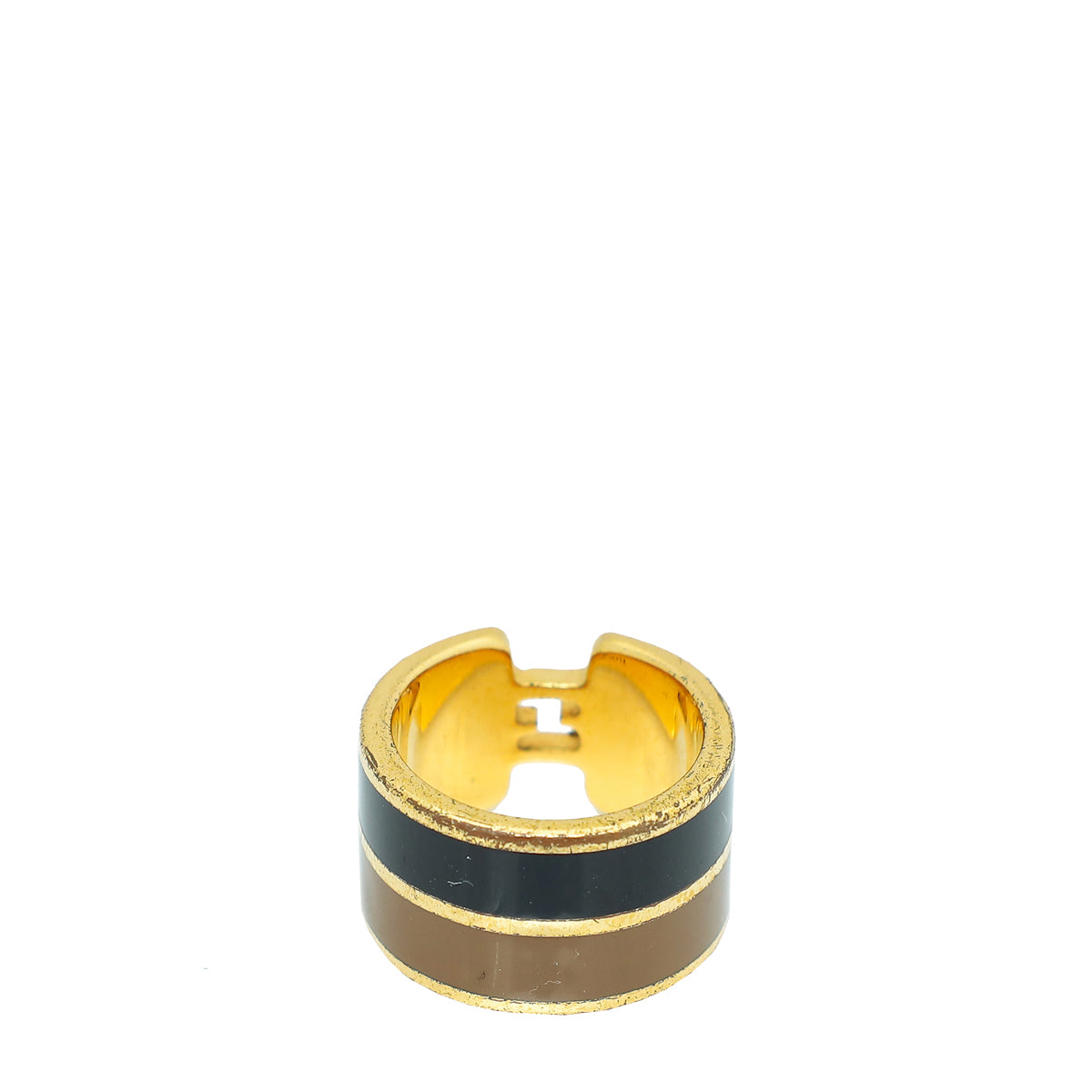 Fendi Bicolor Fendista Enamel Band Small Ring-Fendi-THE CLOSET