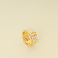 Fendi White Forever Fendi Large Ring