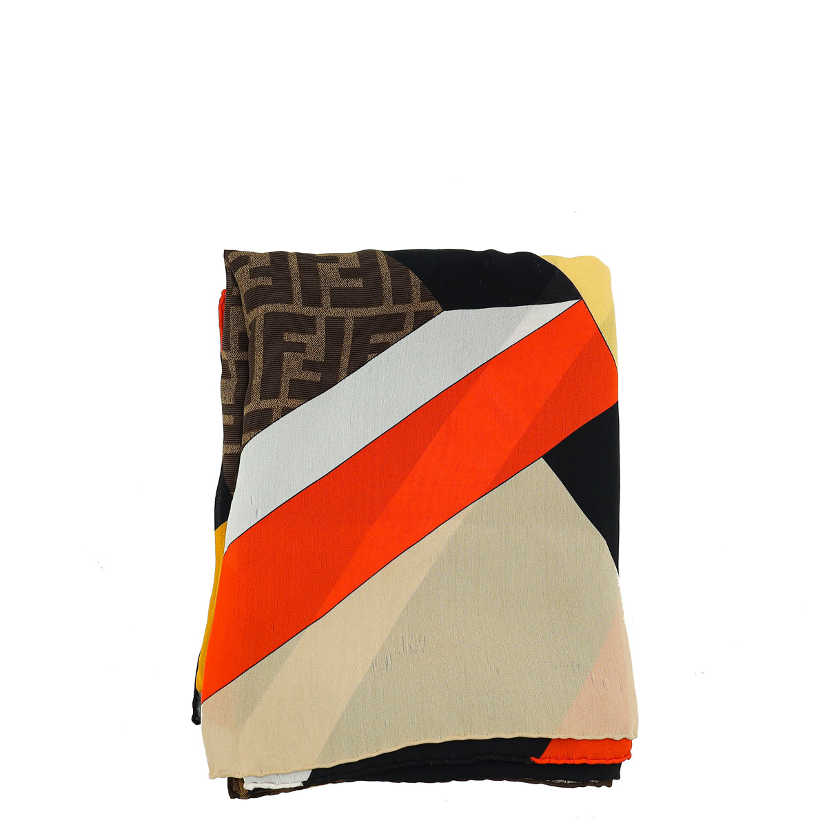 Fendi Zucca Colorblock Scarf-Fendi-THE CLOSET