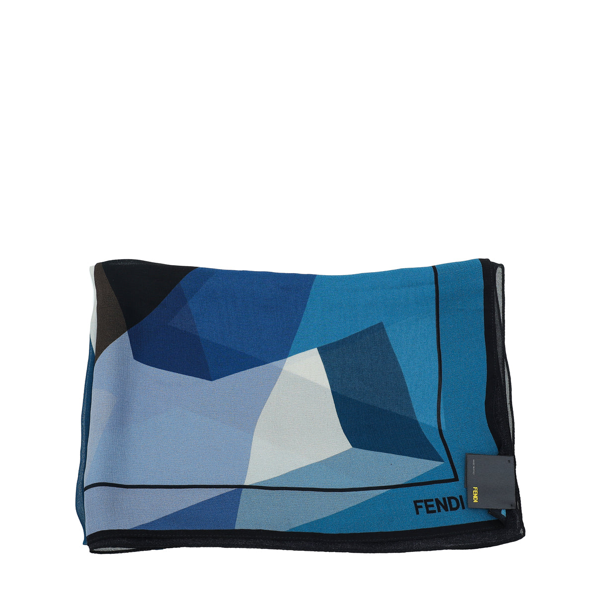 Fendi Multicolor Colorblock Scarf-Fendi-THE CLOSET