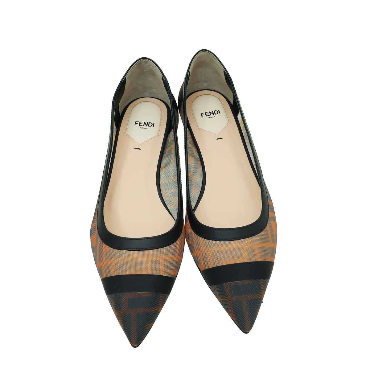 Fendi Bicolor Mesh Colibri Flats 39 – THE CLOSET