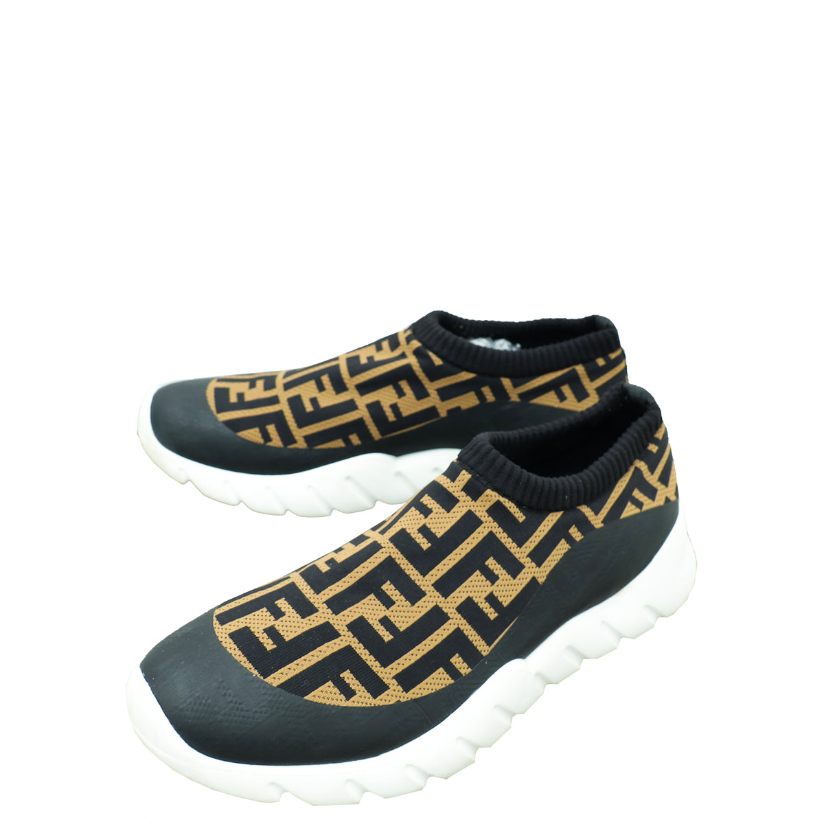 Fendi Tricolor Zucca Tech Fabric Sock Sneakers 7