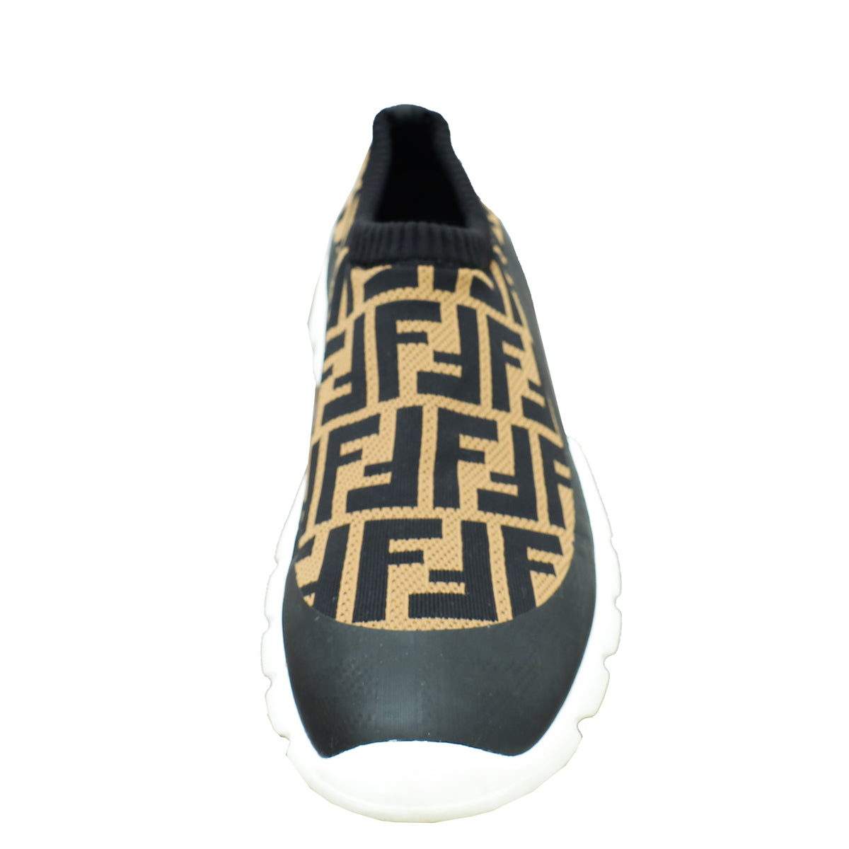 Fendi Tricolor Zucca Tech Fabric Sock Sneakers 7-Fendi-THE CLOSET