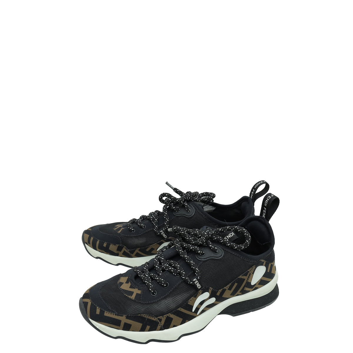 Fendi Technical Mesh Lycra FFreedom Patchwork Sneakers 38