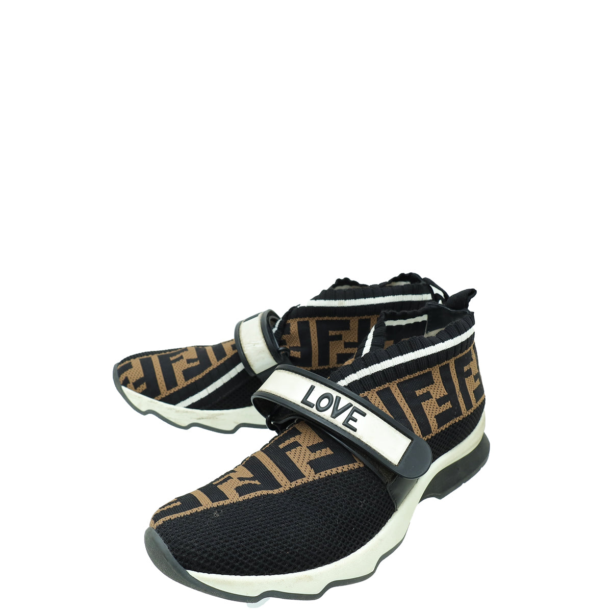 Fendi Tricolor Love Rockoko Sneakers 37-Fendi-THE CLOSET