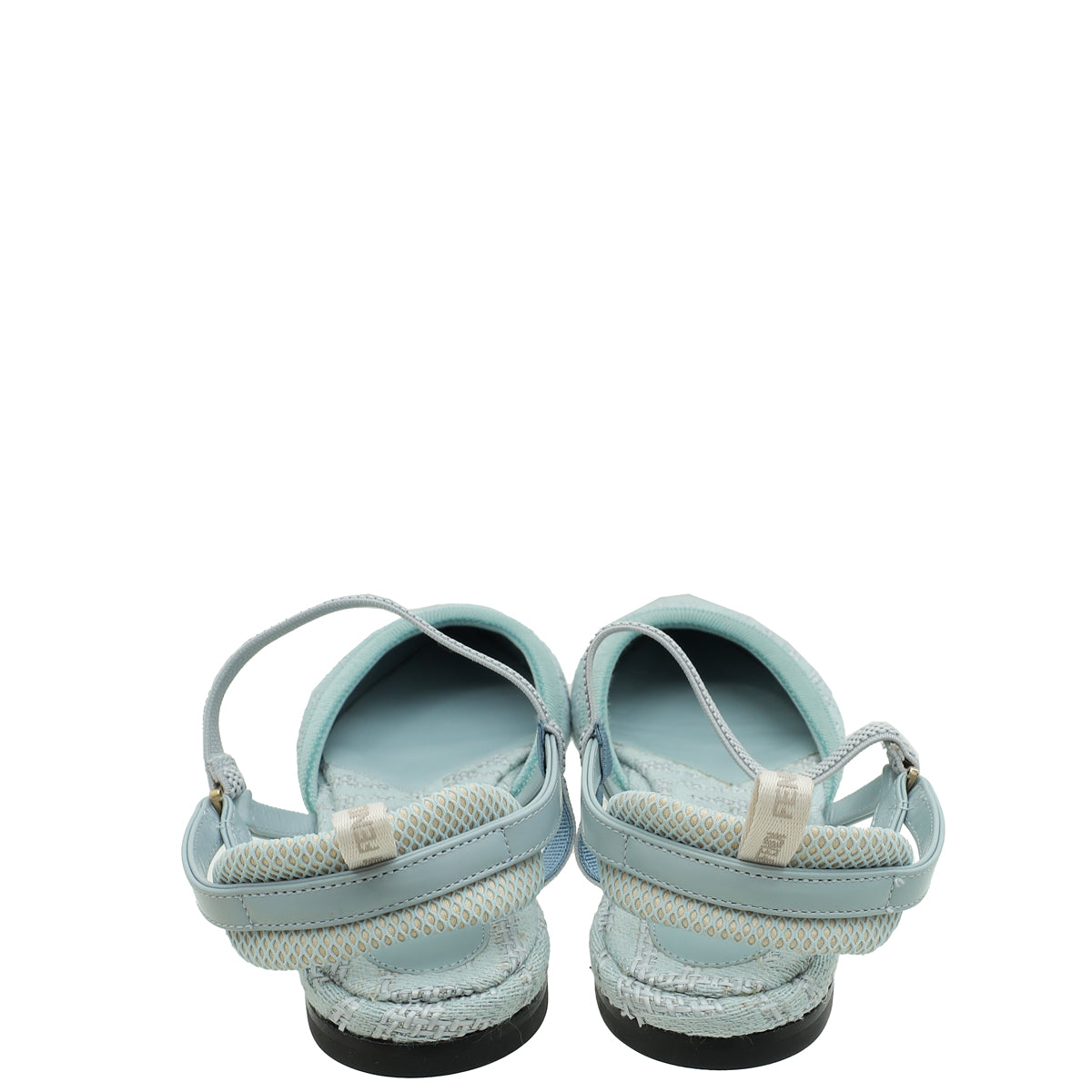 Fendi Pale Blue Colibri Lite Flats 37